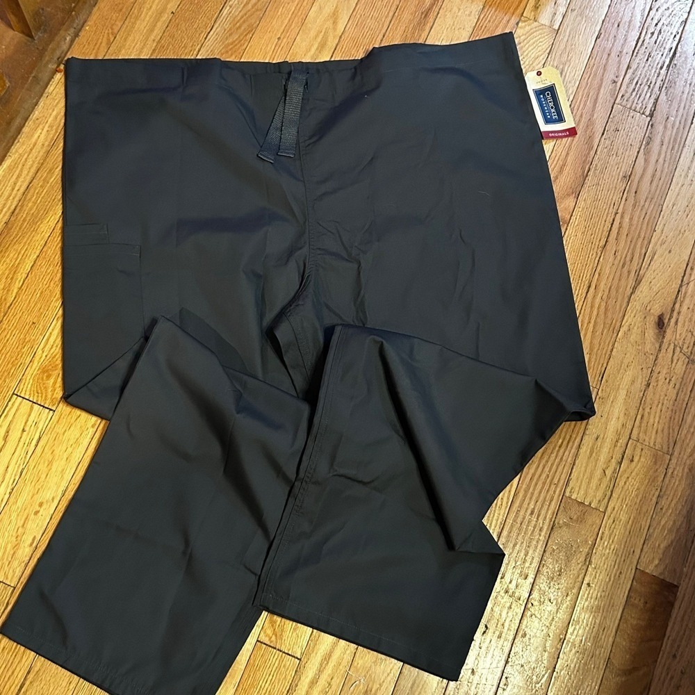 NWT Cherokee Unisex Gray‎ Straight Leg Scrub Bottoms Pants Size 2XL T16-37